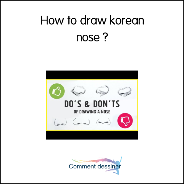 How to draw korean nose